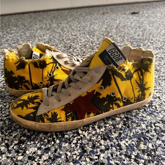 Golden goose palm tree sale sneakers